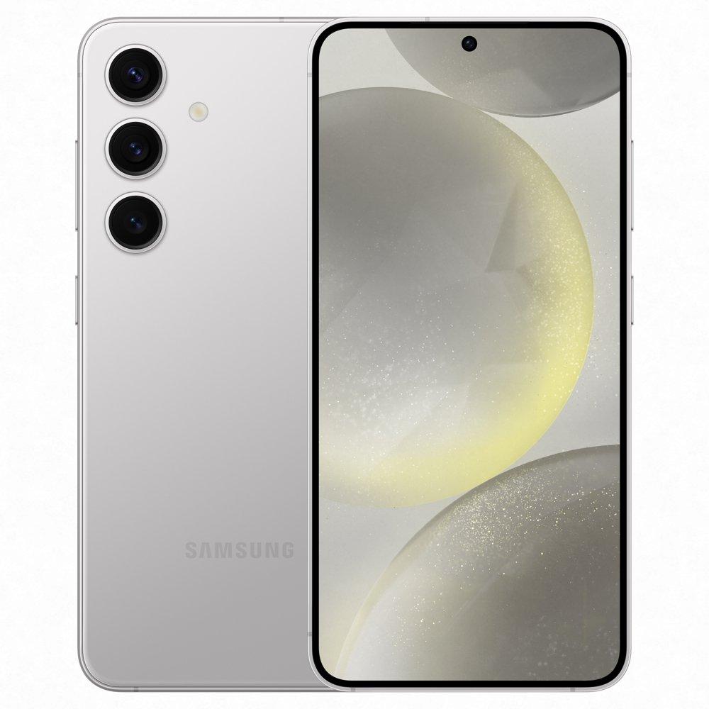 Buy Samsung galaxy s24 phone, 6. 2-inch, 8gb ram, 256gb, sm-s921bzacmea – marble gray in Kuwait