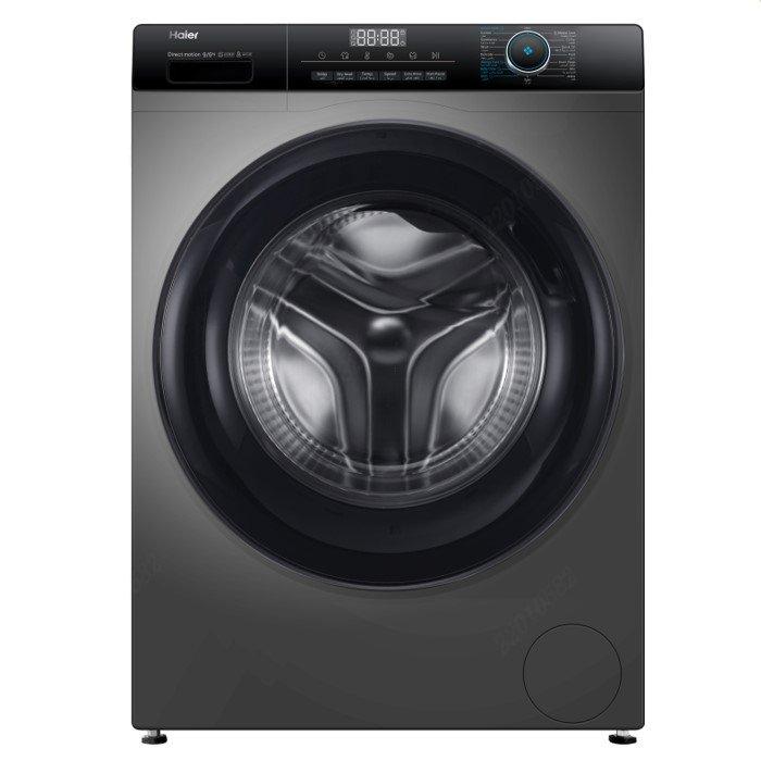 غسالة تحميل أمامي من هاير، سعة الغسيل9 كجم، سعة المجفف 6 كجم - HWD90-BP14929S6 - فضي