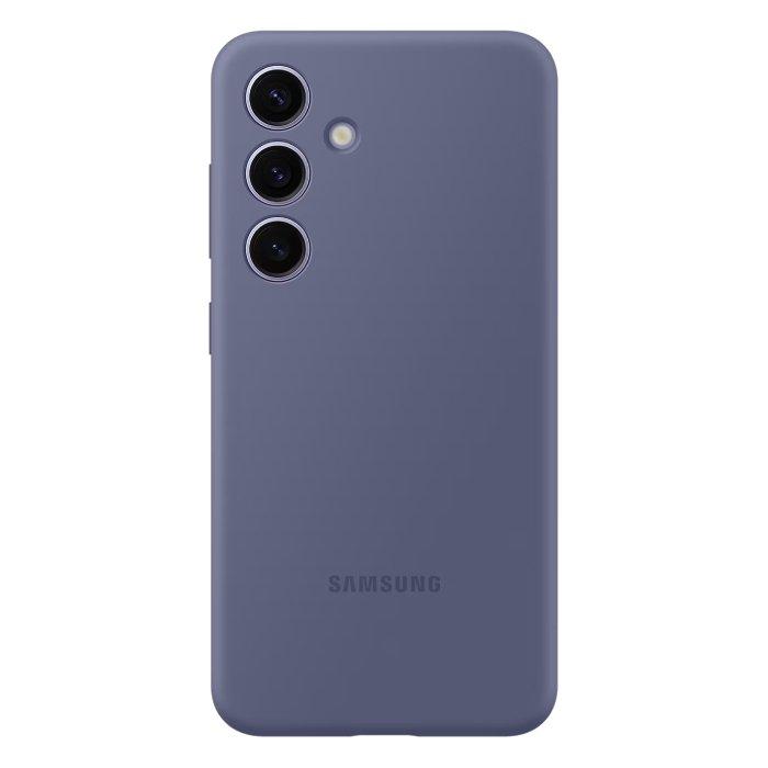 Buy Samsung galaxy s24 silicone case, ef-ps921tvegww – violet in Kuwait