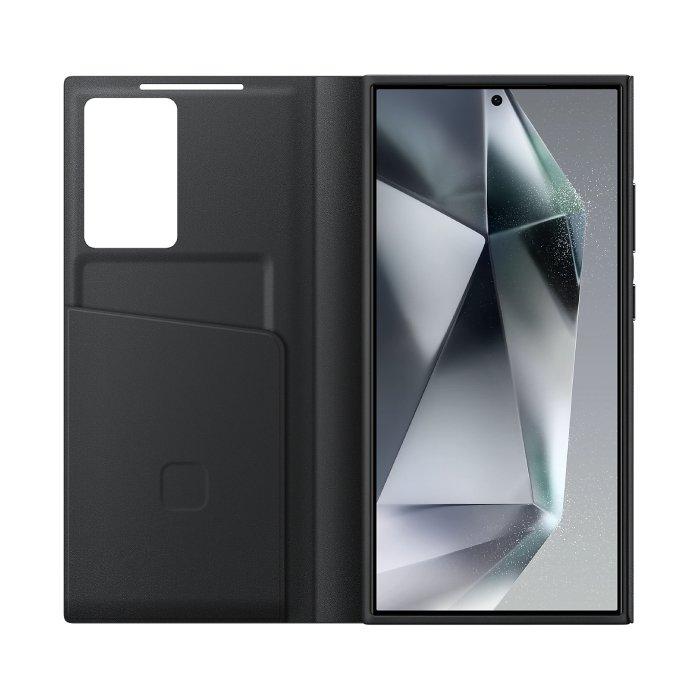 غطاء حماية سمارت فيو مع محفظة لهاتف جالاكسي اس 24 الترا، EF-ZS928CBEGWW – أسود 