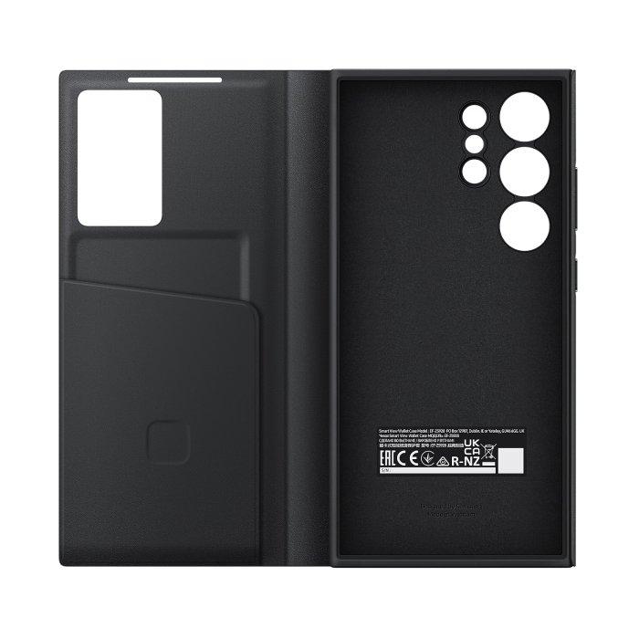 غطاء حماية سمارت فيو مع محفظة لهاتف جالاكسي اس 24 الترا، EF-ZS928CBEGWW – أسود 