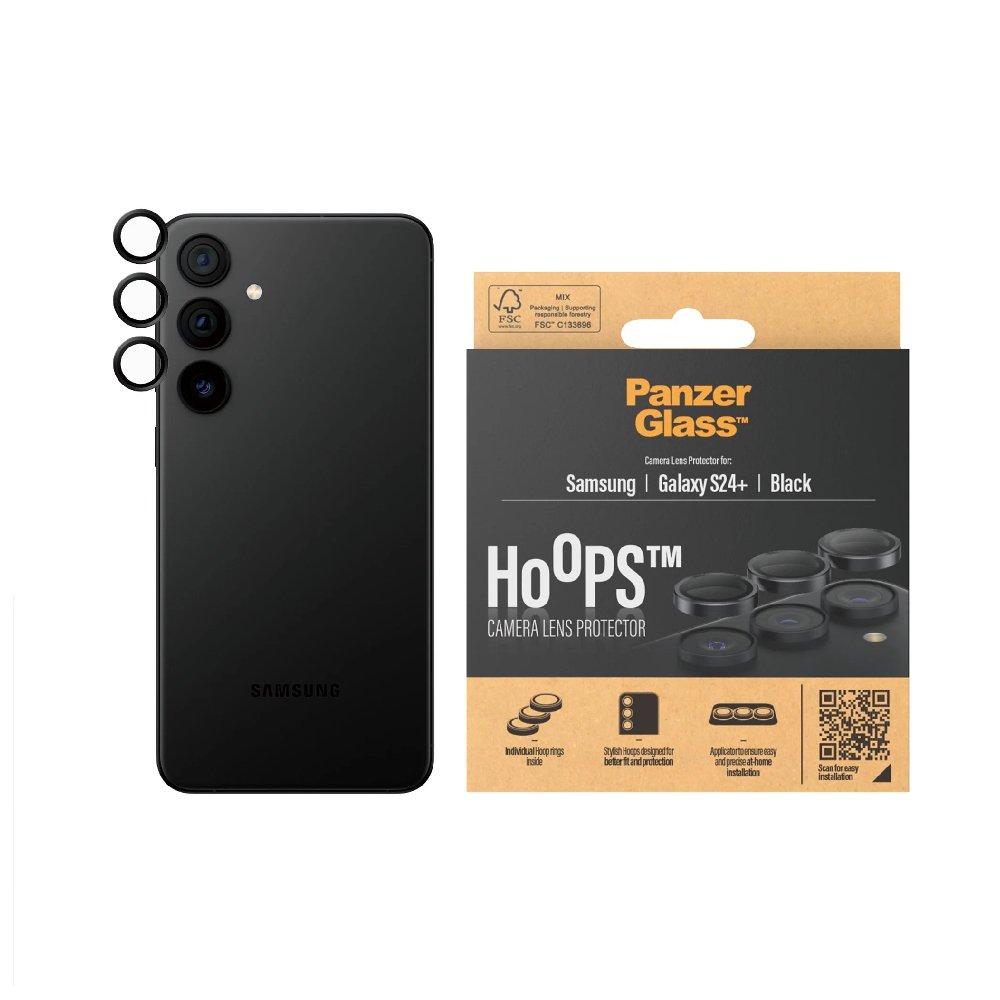 Panzer Hoops Camera Lens Protector for Samsung Galaxy S24 Plus Phone, 1208 – Black