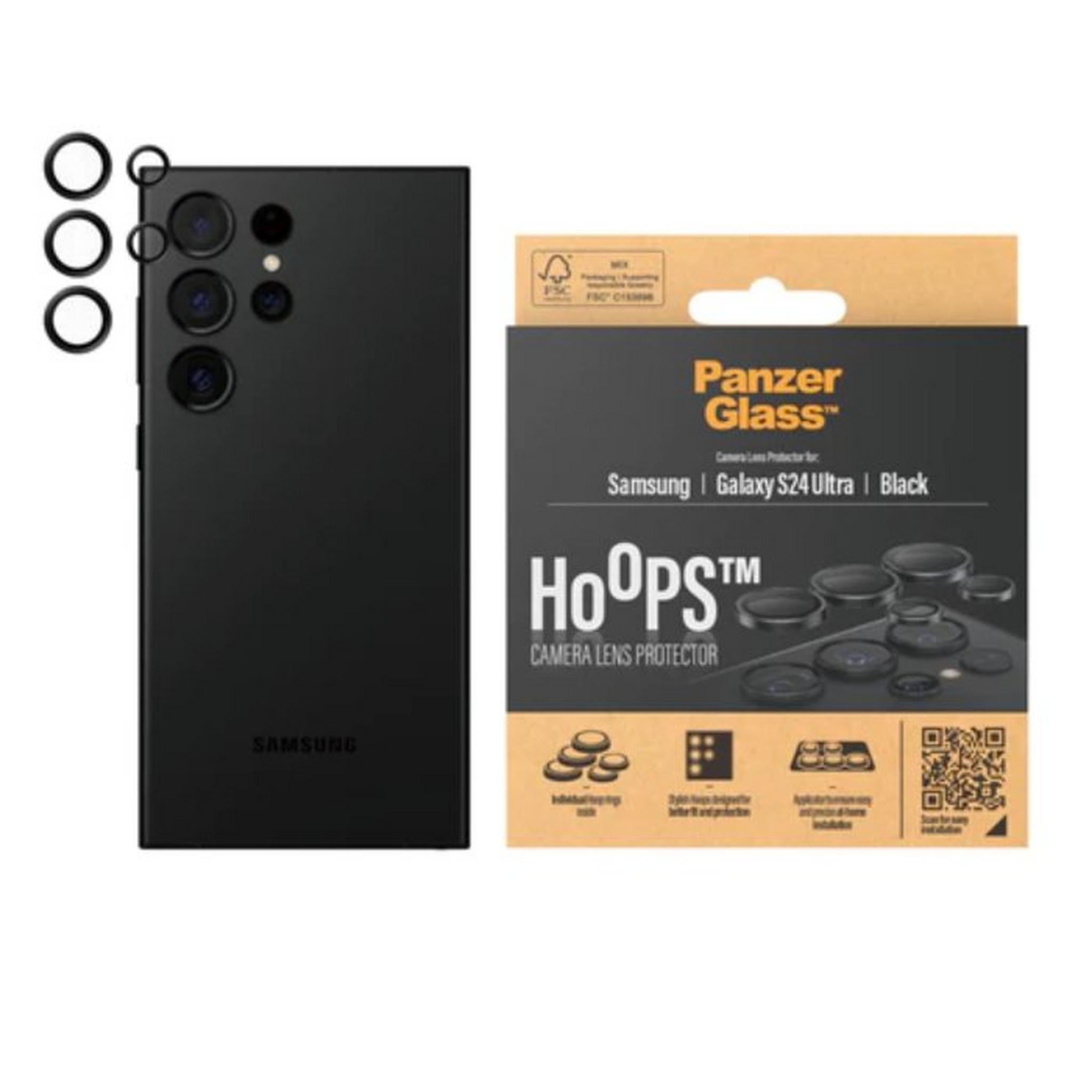 Panzer Hoops Camera Lens Protector for Samsung Galaxy S24 Ultra Phone, 1209 – Black