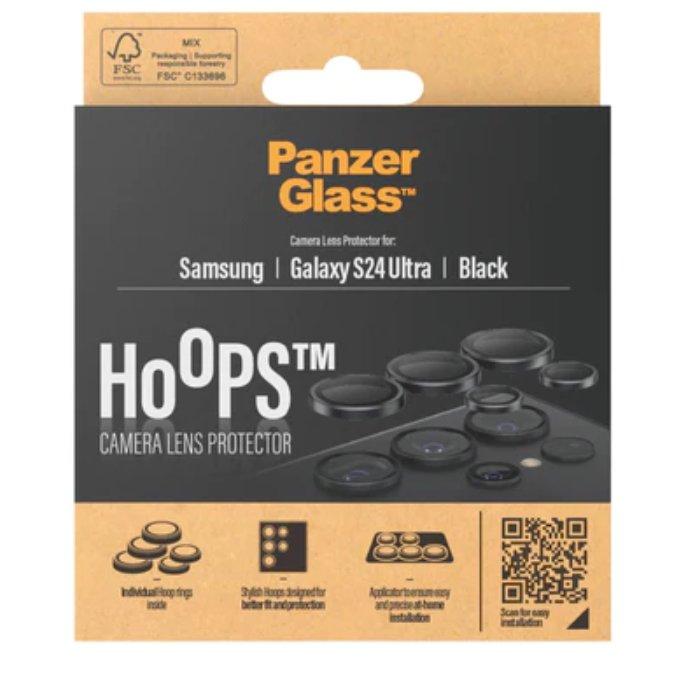 Panzer Hoops Camera Lens Protector for Samsung Galaxy S24 Ultra Phone, 1209 – Black
