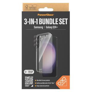Buy Panzer protection glass bundle 3in1 for samsung galaxy s24 plus, b1211+7351 in Kuwait