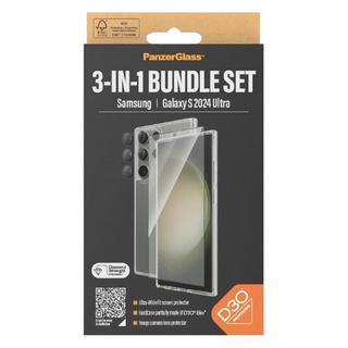 Buy Panzer protection glass bundle 3in1 for samsung galaxy s24 ultra, b1212+7352 in Kuwait