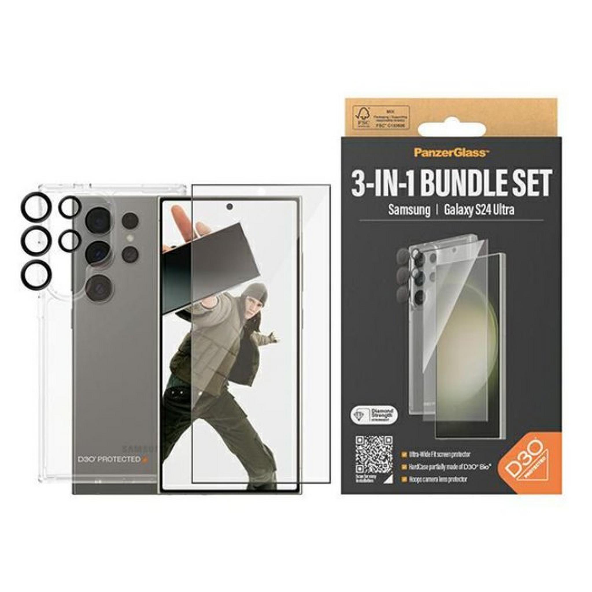 PANZER Protection Glass Bundle 3in1 for Samsung Galaxy S24 Ultra, B1212+7352