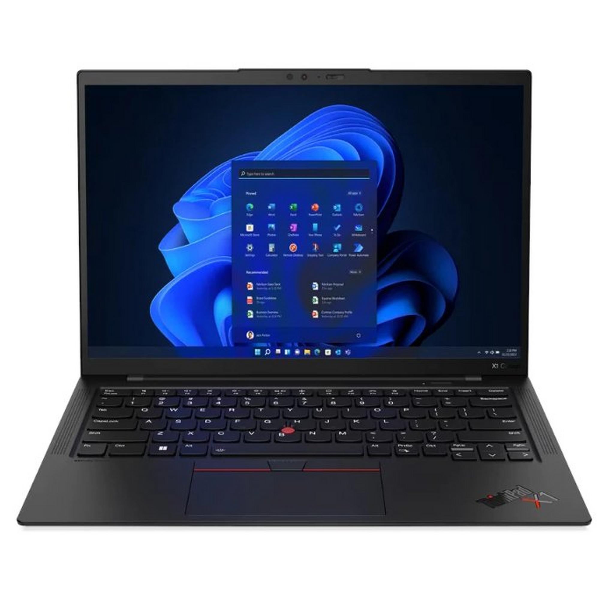 Lenovo ThinkPad X1 Carbon Laptop, Intel Core i7, 16GB RAM, 1TB SSD, 14-inch, Intel Iris Xe Graphics, Window 11 Pro, 21HM005PGR – Black