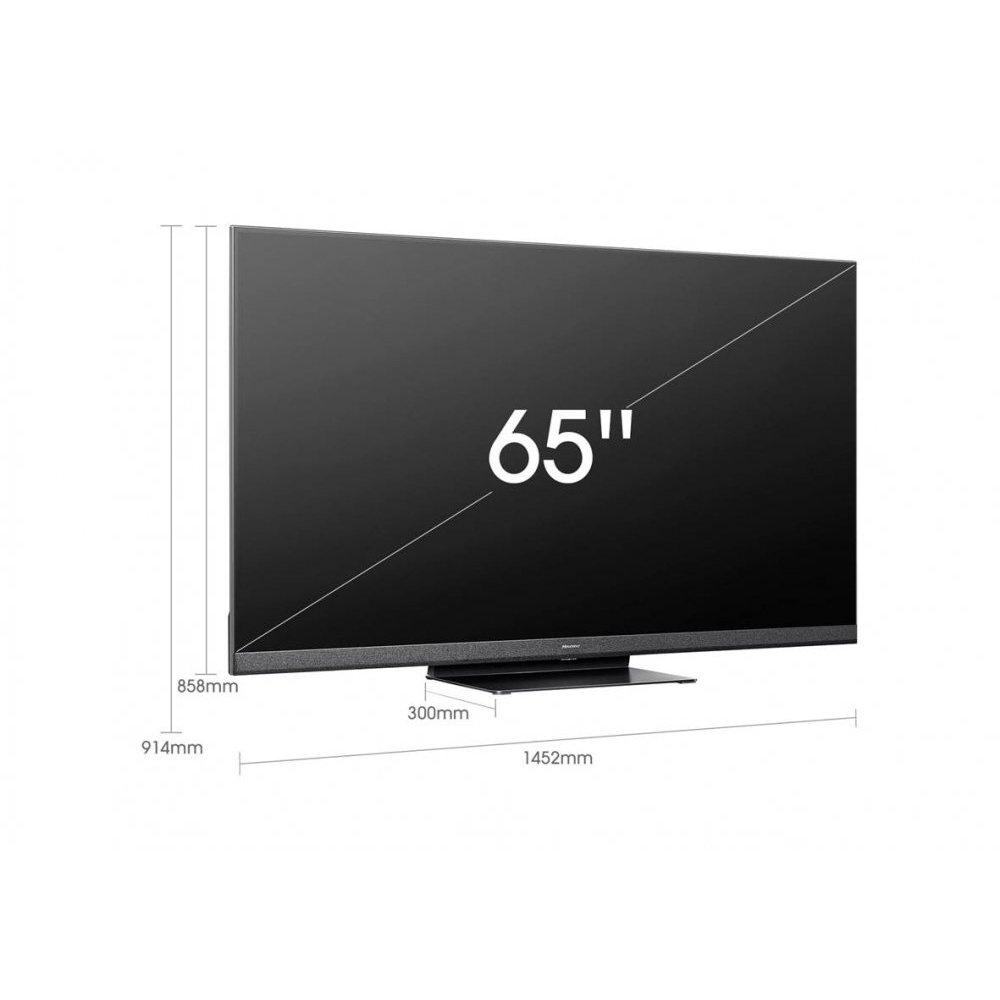 HISENSE 65-Inches 4K UHD Mini LED Smart TV, 65U8HQ – Black