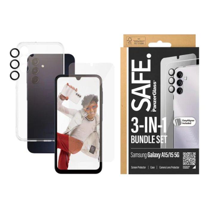 Panzer Safe 3-in-1 Protection Package for Samsung Galaxy A15 Phone - BSAFE95679