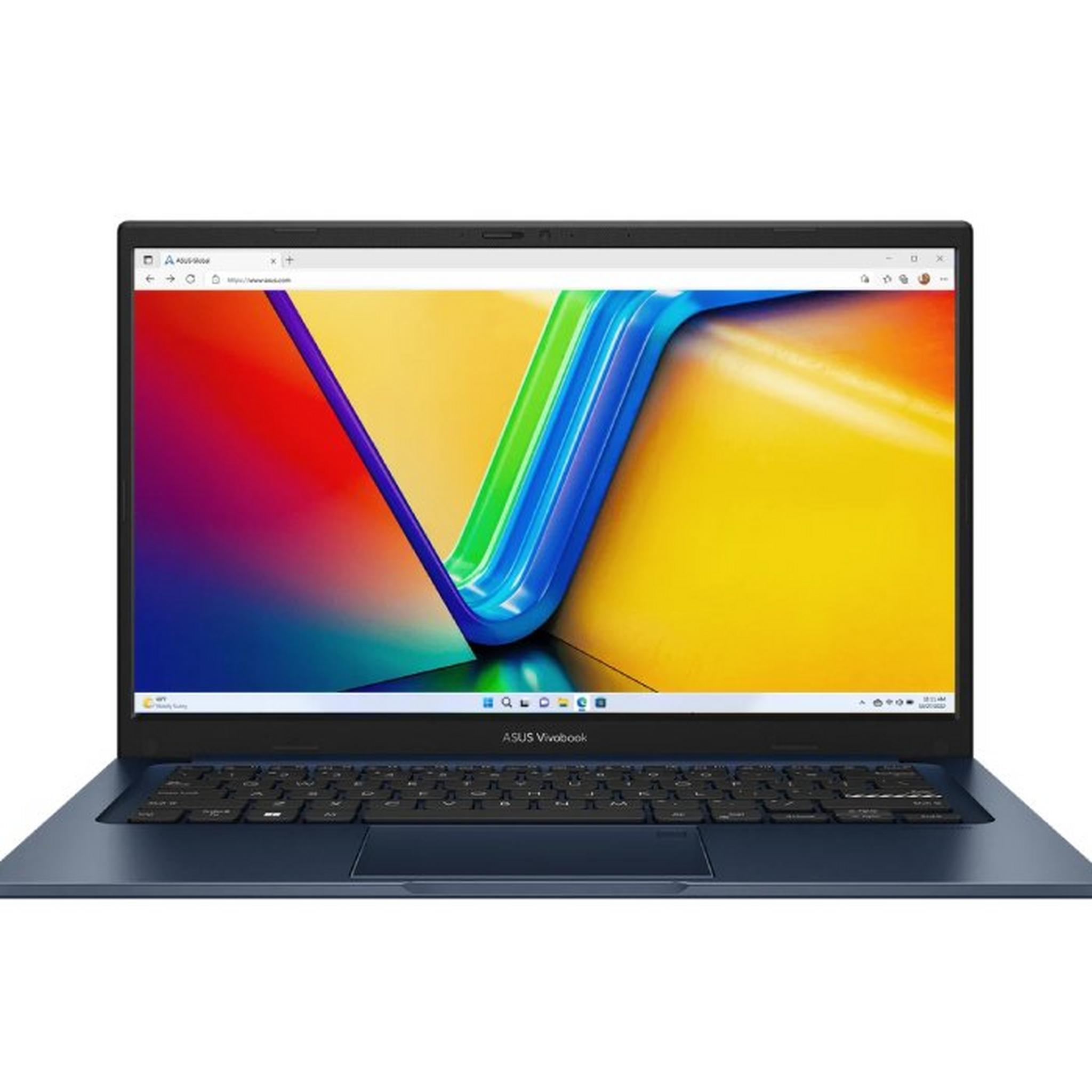 ASUS Vivobook 14 Laptop, Intel Core i7, 16GB RAM, 512GB SSD, 14-inch, Intel Graphics Iris Xe, Windows 11 Home, X1404VA-EB107W – Blue