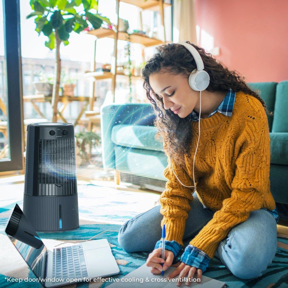 Bonaire Duet i-s Portable Air Cooler, 6L, 45W – Grey