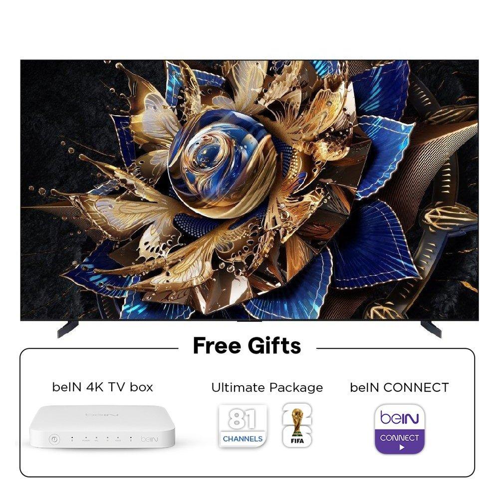 TCL X955 Max Premium 115-inch 4K QD-Mini LED HDR Google Smart AI TV, 144 HZ - Black