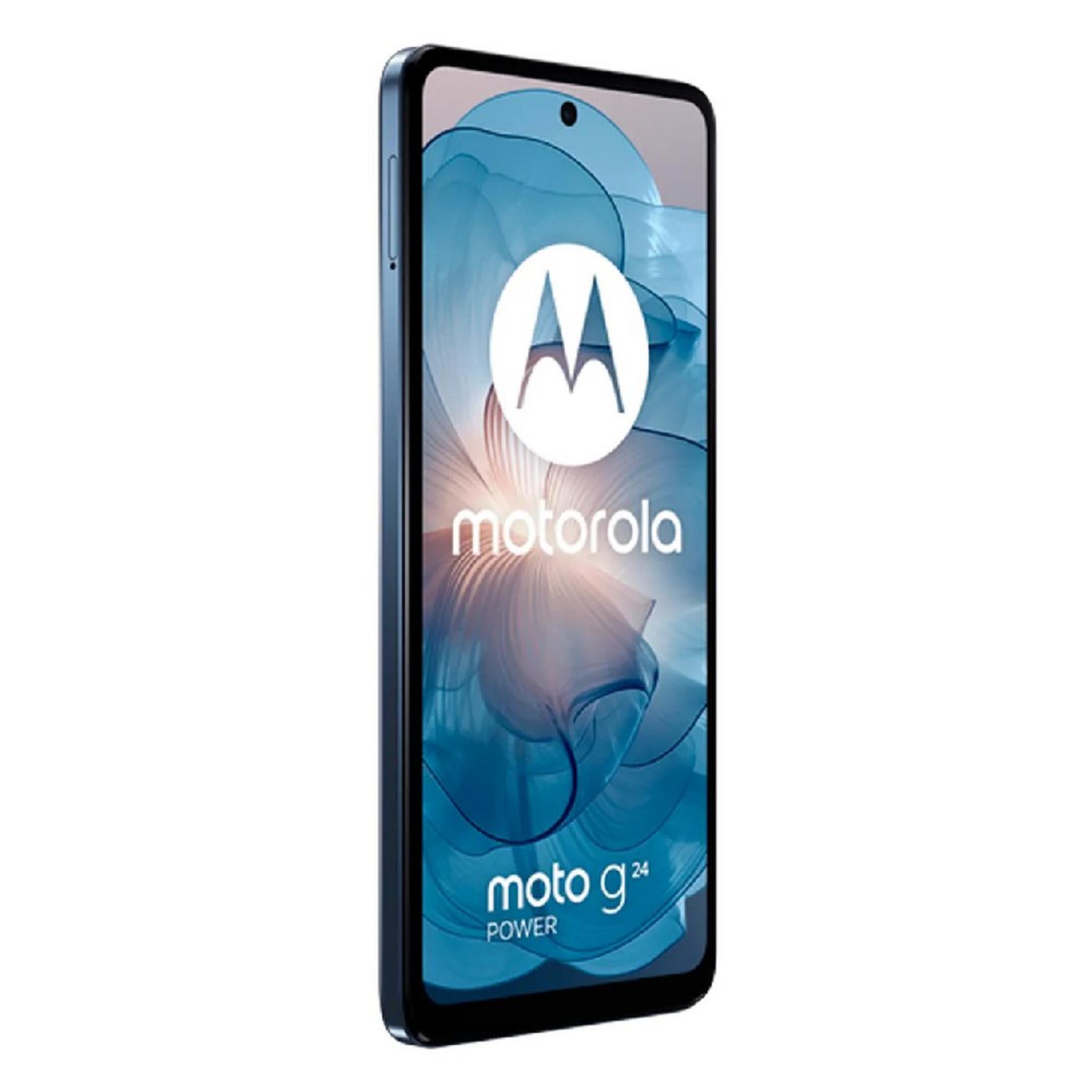 هاتف موتو جي 24 باور من موتورولا، شاشة 6.56 بوصة، رام 8 جيجابايت، 256 جيجابايت – أزرق داكن