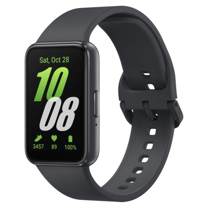 Buy Samsung galaxy fit 3 smart watch, 1. 6-inch amoled screen, sm-r390nzaamea – grey in Kuwait