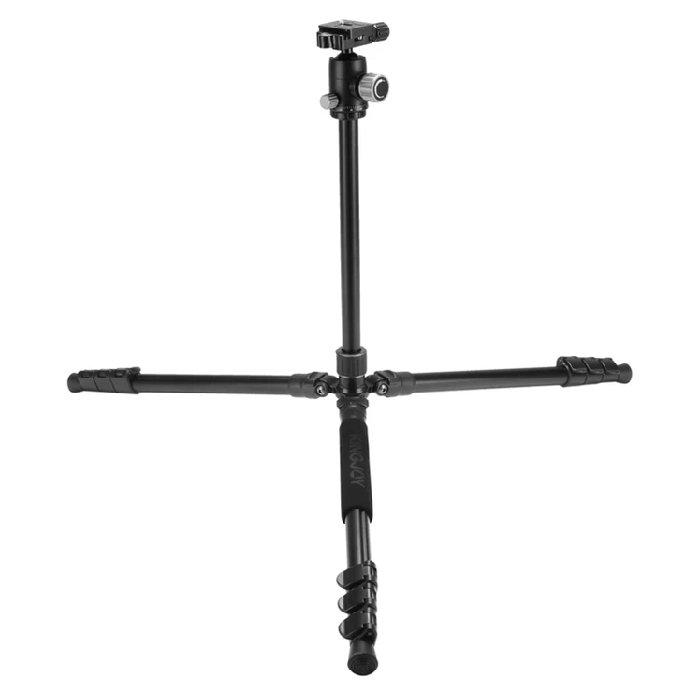 حامل برو الثلاثي القوائم للسفر برأس كروي من إي كيو، G555+G0 -  أسود