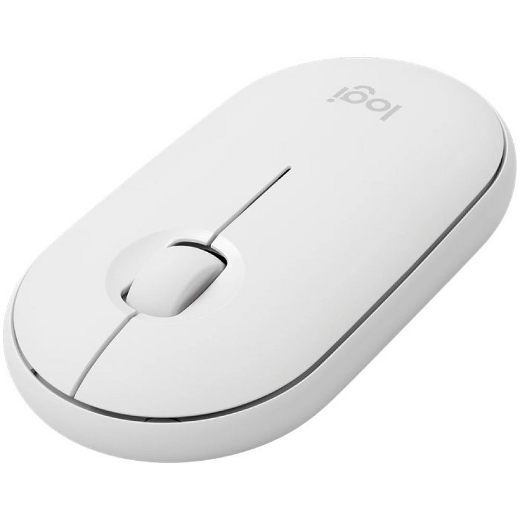 Logitech M350s Pebble Wireless Mouse 2, 910-007013 – White