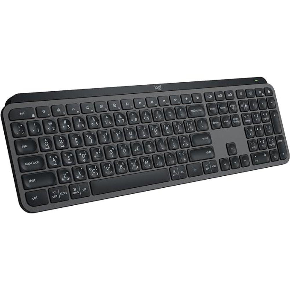 Logitech MX S Advanced Wireless Illuminated Keyboard, 920-011595 – Graphite