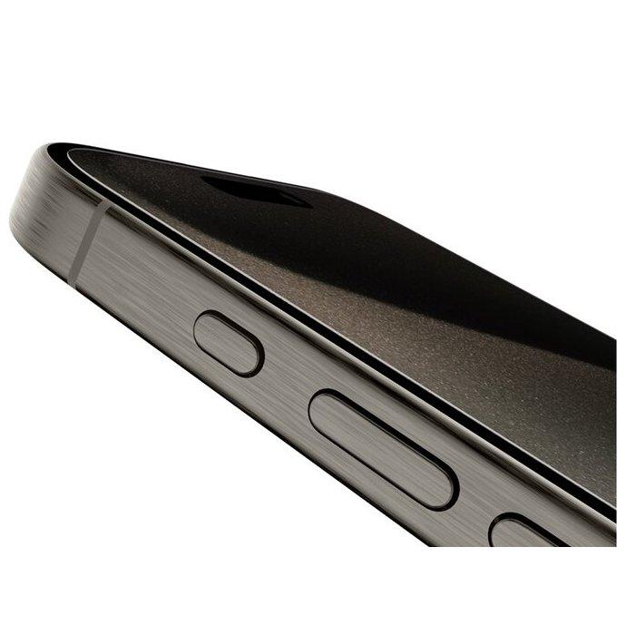 Belkin Tempered Glass Privacy Screen Protector for iPhone 15 Pro, OVA149ZZ – Black