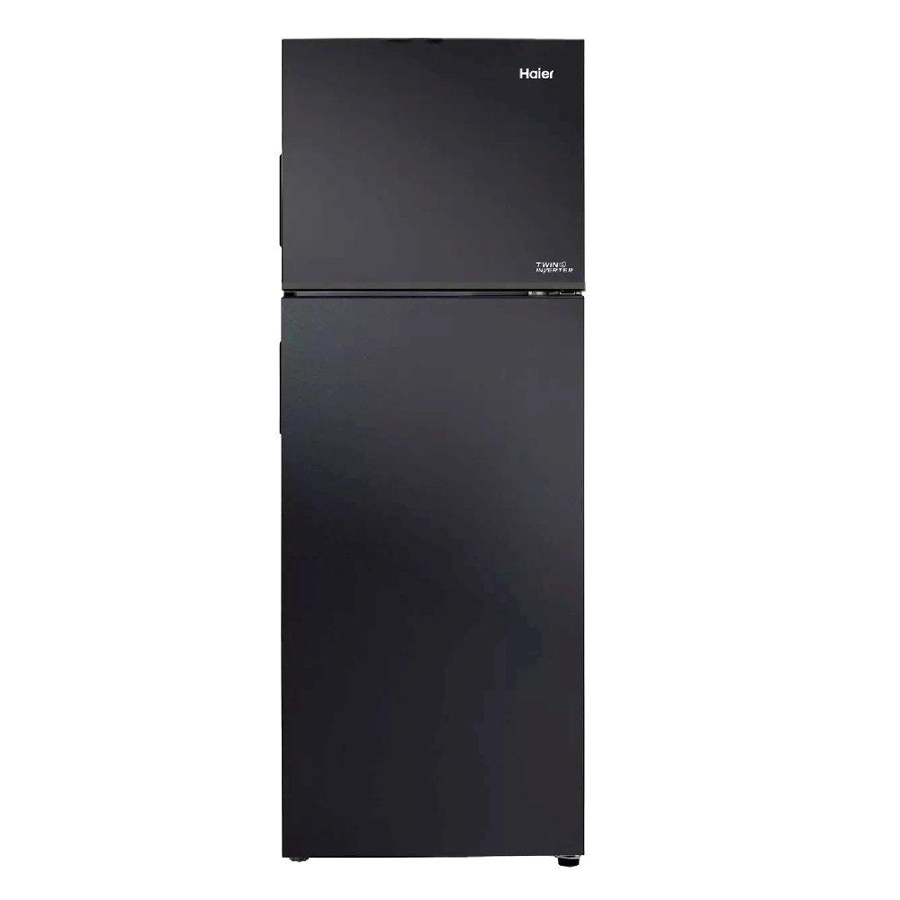 Haier Top Mount Refrigerator, 12.6CFT, 357-Liters, HRF-468BS - Black