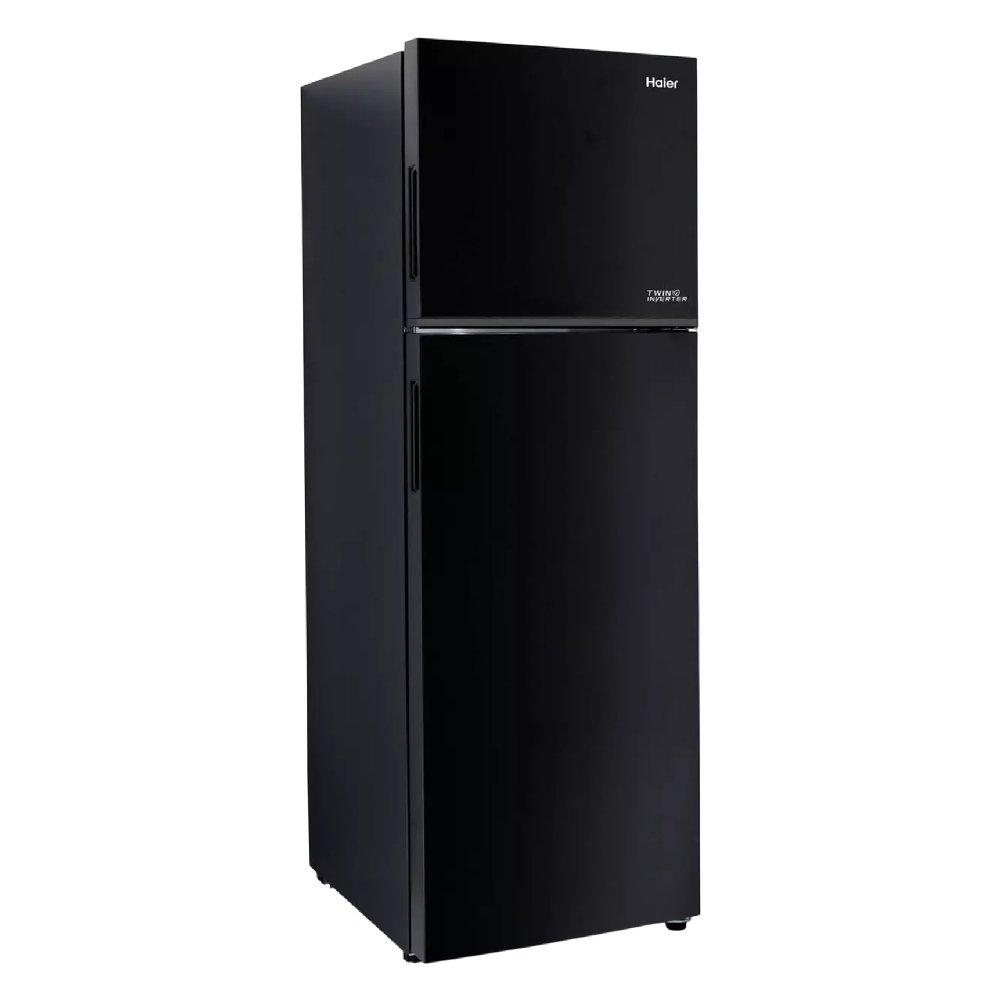 Haier Top Mount Refrigerator, 12.6CFT, 357-Liters, HRF-468BS - Black