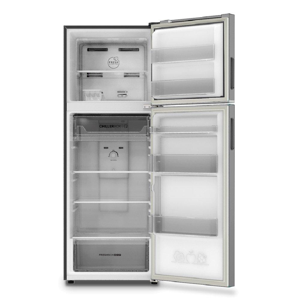 Haier Top Mount Refrigerator, 12.6CFT, 357-Liters, HRF-468NS - Silver
