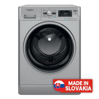 Buy Whirlpool front load washing machine, 8kg, ffb 8259 sbsv gcc - silver in Kuwait