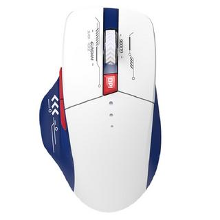 Buy Eq wireless rechargeable mute mouse, led light, eq-x9 b. Wht – white& blue in Kuwait