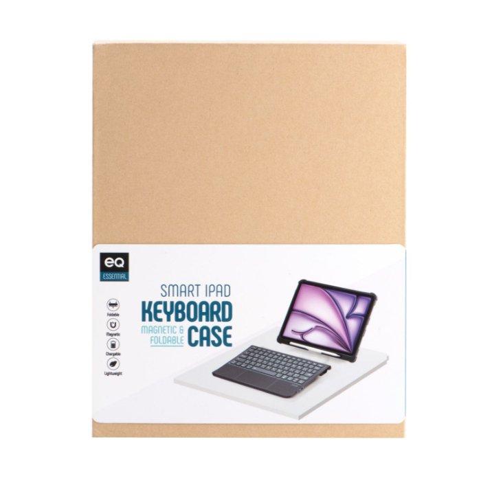 EQ iPad Air 13" 2024 Case Smart Keyboard with Cover - Black