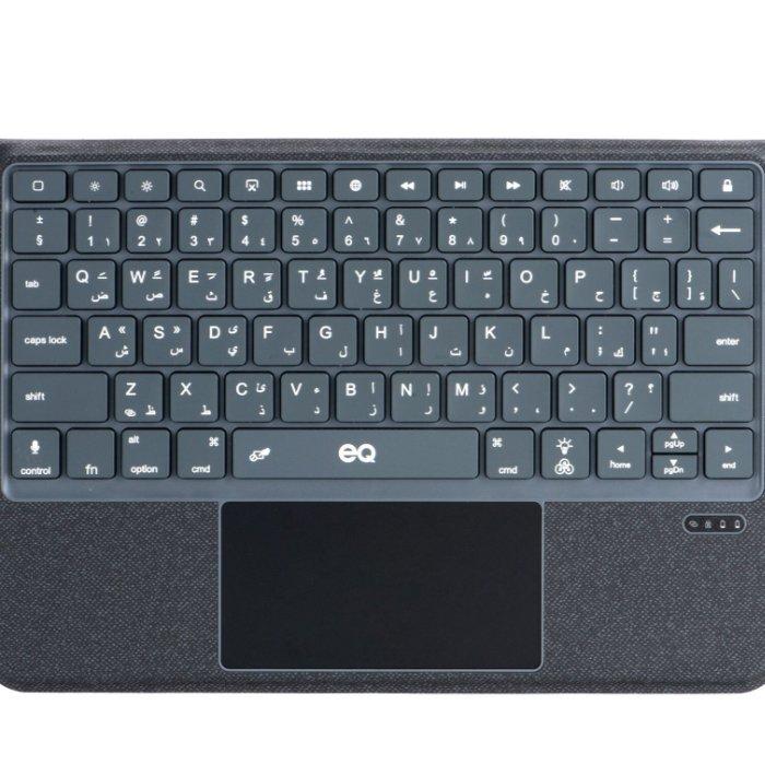 EQ iPad Air 13" 2024 Case Smart Keyboard with Cover - Black