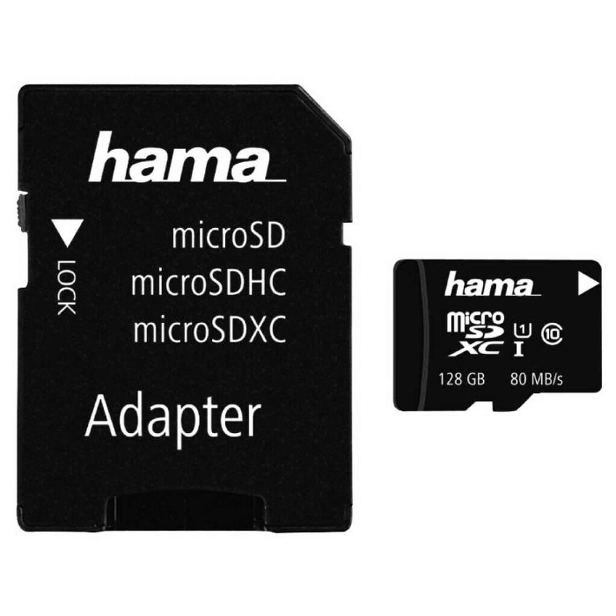 Hama MicroSDXC Memory Card Class 10 UHS-I, 128GB
