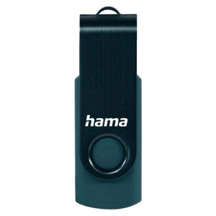 Hama Rotate USB 3.0 Flash Drive, 128GB, 182465 – Blue