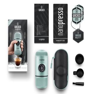 Buy Wacaco nanopresso elements arctic coffee machine with case, wc-nanop-ebl – blue in Kuwait