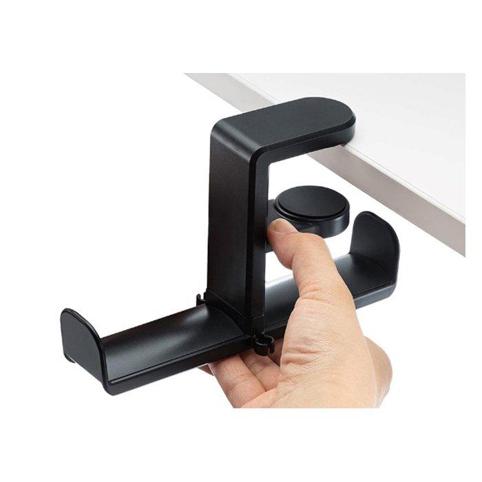 حامل مثبت لسماعات الرأس من إي كيو، EQ-HCH-01DU  – أسود