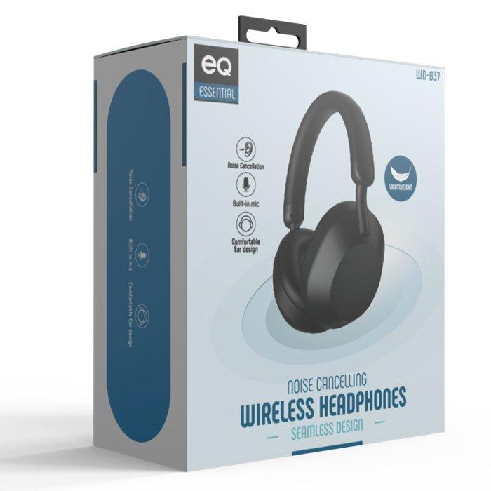 EQ ANC Wireless Headphones With Mic, EQ-WD-B37 – Black