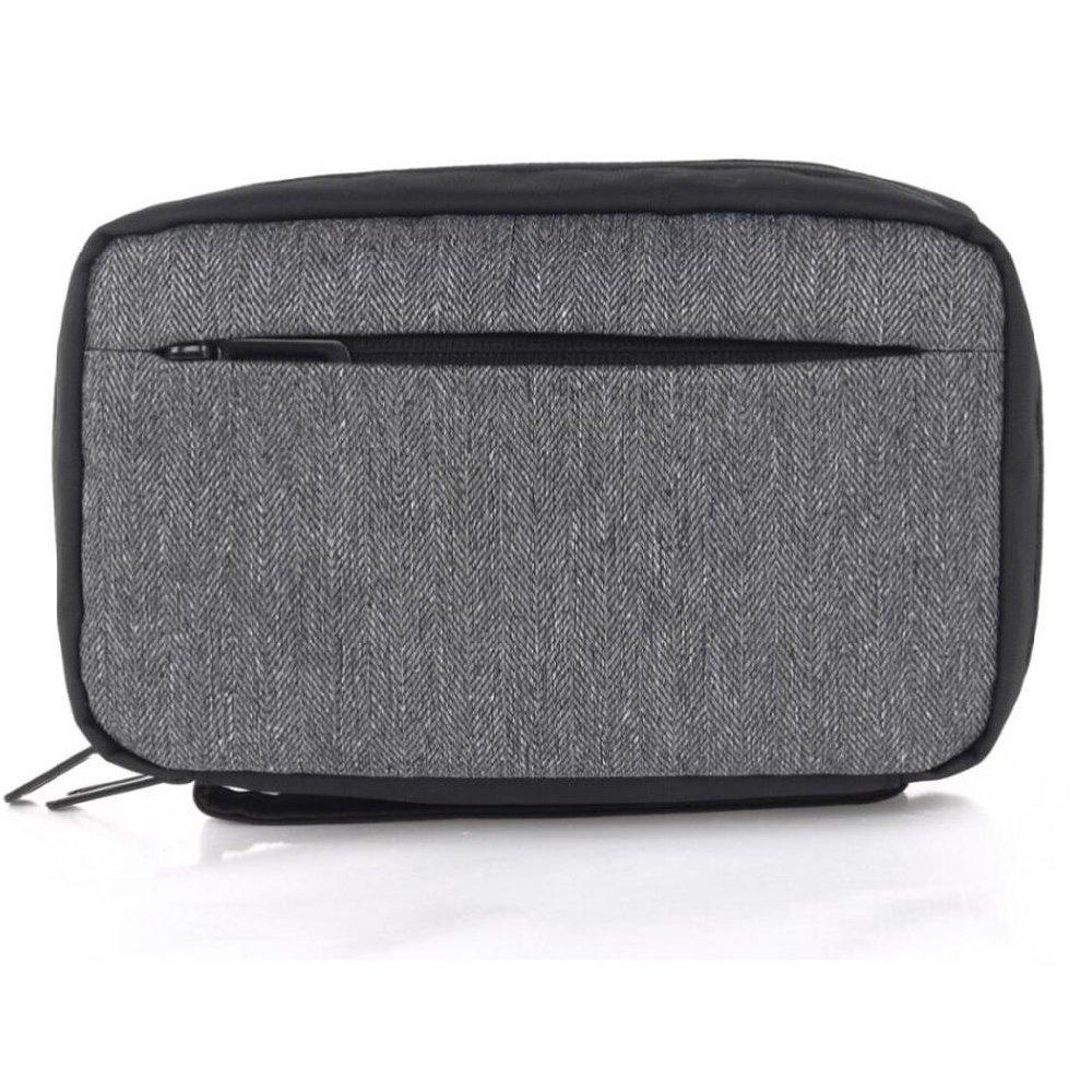 كابل نوع سي إلى لايتننج + كابل سي إلى سي+ باور بانك صغير + محول طاقة للسفر + حقيبة منظمة للسفر + حقيبة ظهر من اي كيو -  EQ-TRVL 01 6N1