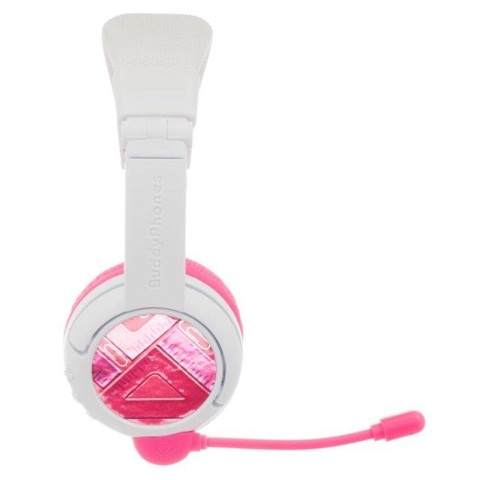 BuddyPhones School+ Wireless Kids Headphones – Pink