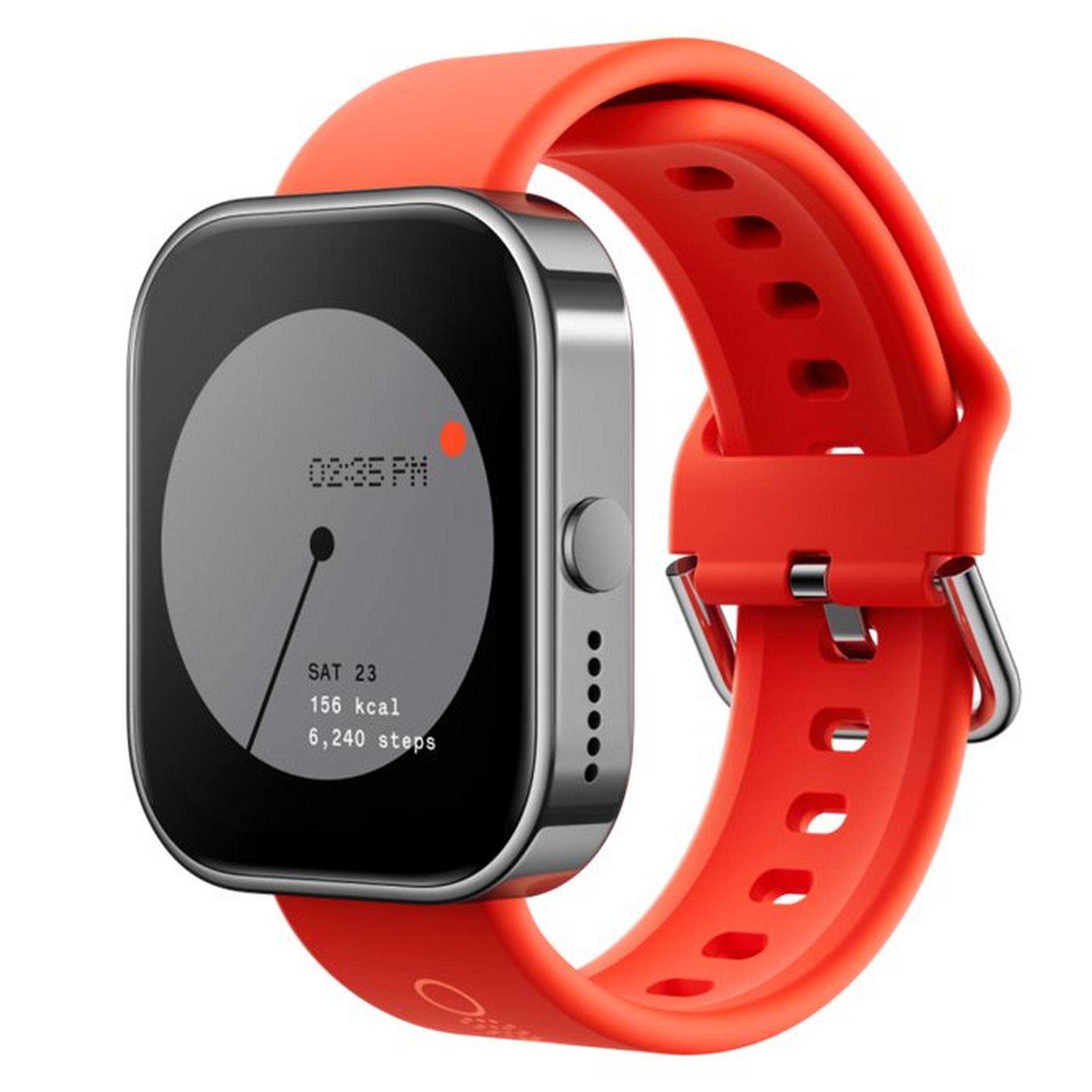 Nothing CMF Watch Pro Smartwatch, 1.96-inch, Silicon Strap, A10700006 - Orange