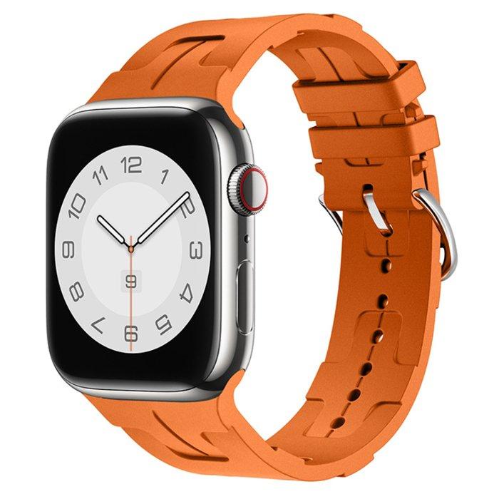 Buy Eq silicone band for apple watch 42/44/45/49 mm – orange in Kuwait