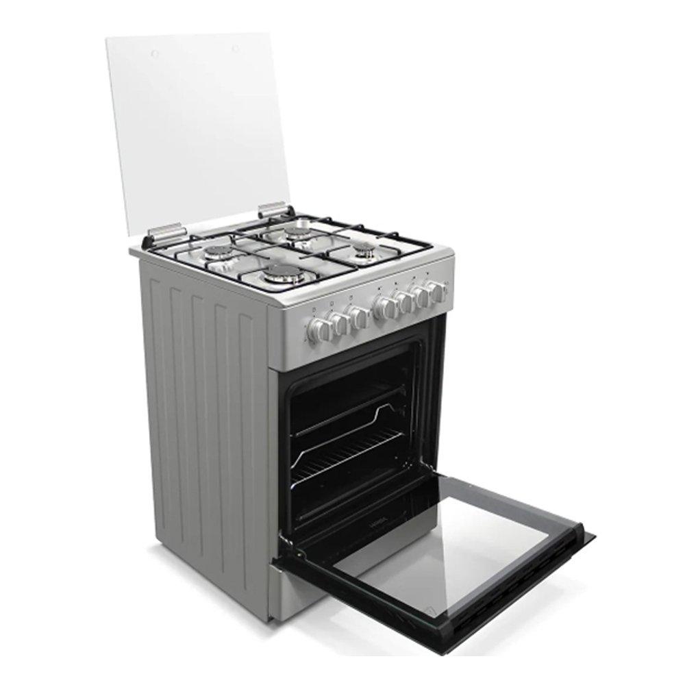 Haier 4 Burners Gas Cooker, 60 x 60 cm, HCR6060GT2 – Inox Silver
