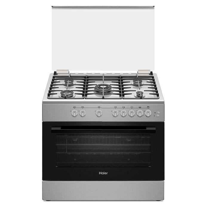 طباخ غاز هاير، 60X90سم، 5 شعلات، 110 لتر، HCR9060GT2 - اينوكس