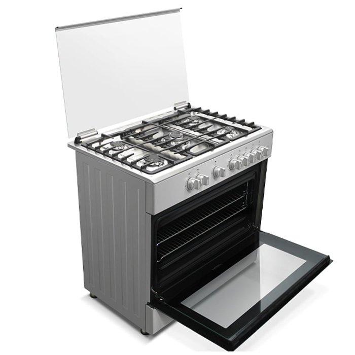 طباخ غاز هاير، 60X90سم، 5 شعلات، 110 لتر، HCR9060GT2 - اينوكس