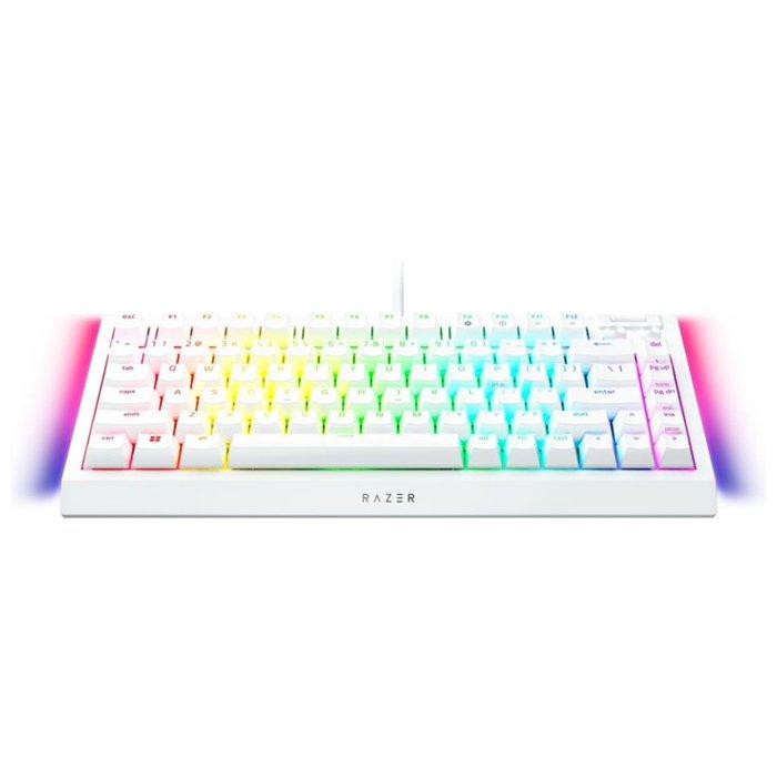 Buy Razer blackwidow v4 mechanical wired gaming keyboard, rz03-05001700-r3m1 – white in Kuwait