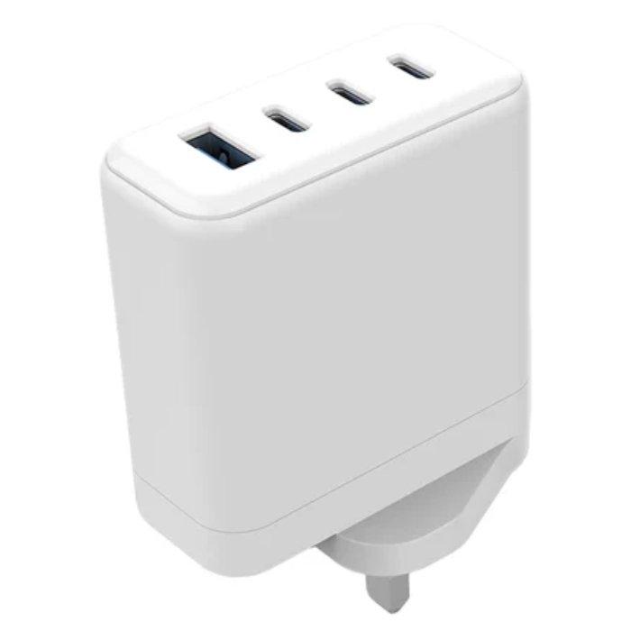 شاحن جداري 100 واط بي دي يو كيه من سكيتش، منافذ مزدوجة من النوع سي، SKEL-PDG100-UKW- أبيض