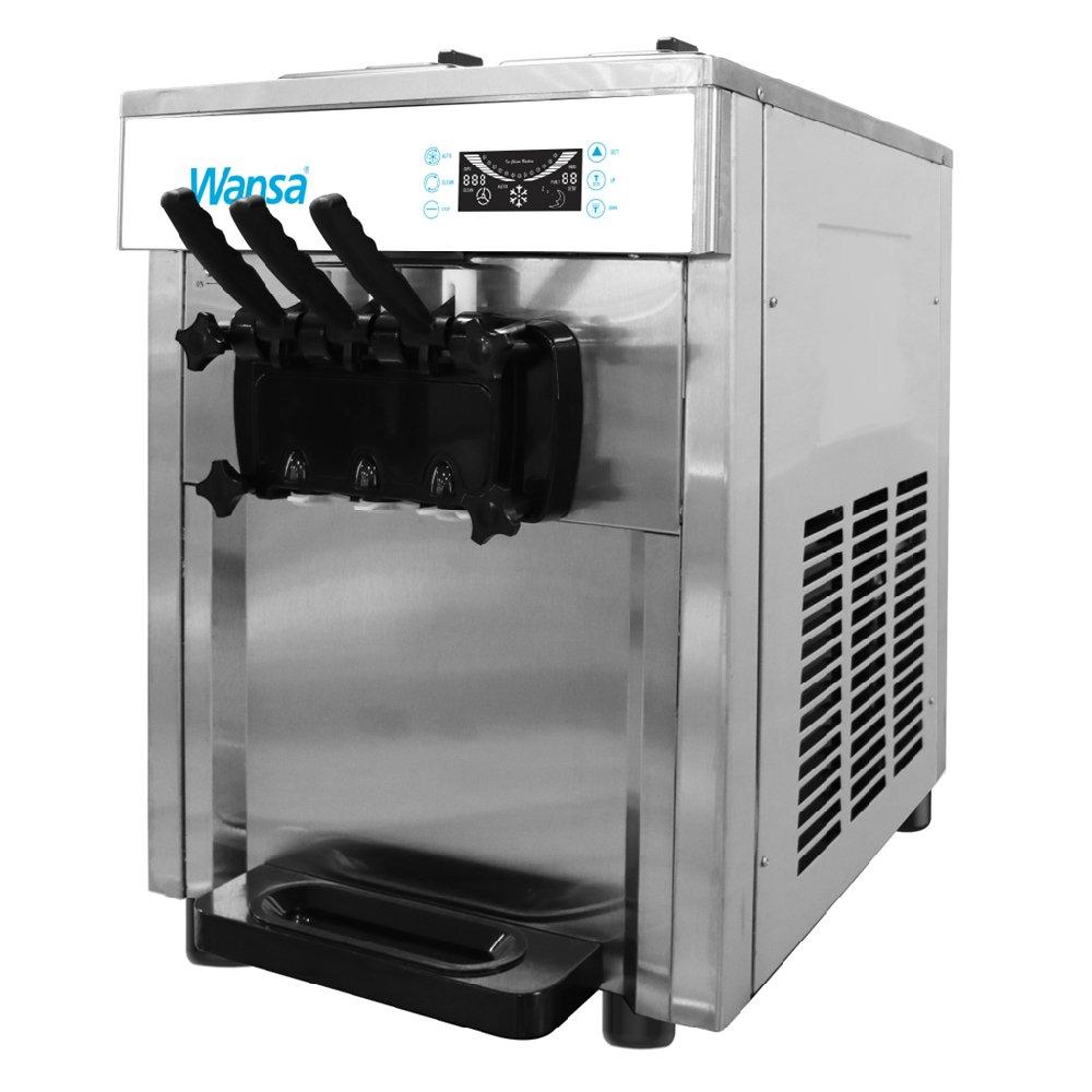 ماكينة صنع الآيس كريم التجارية من ونسا، بقوة 2300 واط، D420- رمادي
