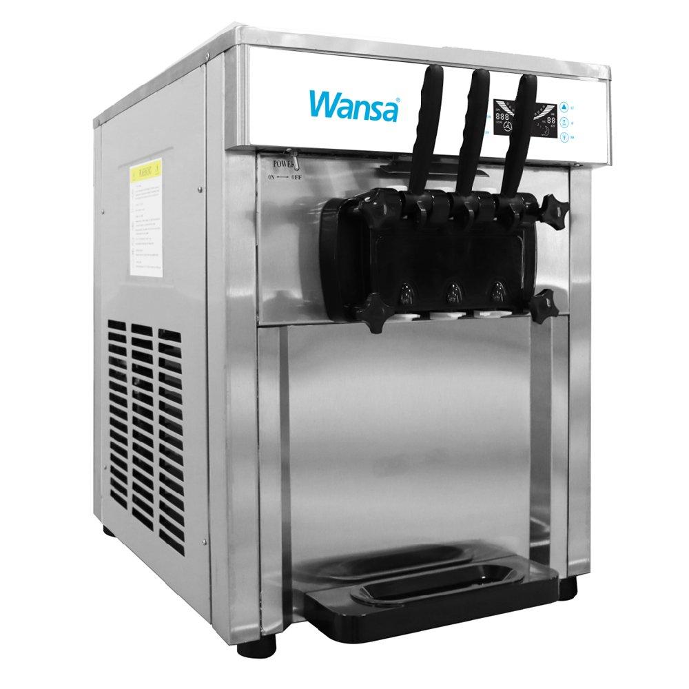 ماكينة صنع الآيس كريم التجارية من ونسا، بقوة 2300 واط، D420- رمادي