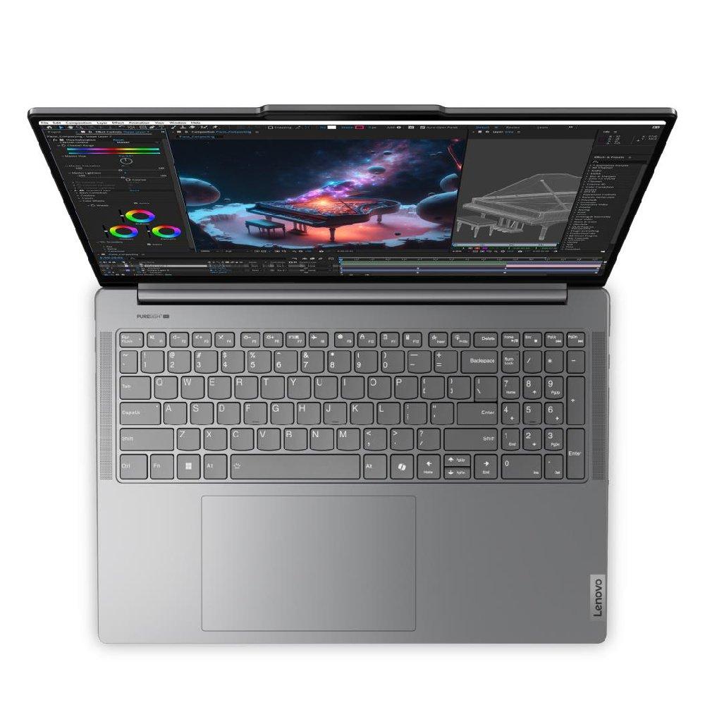 Lenovo Yoga Pro 9 Laptop, Intel® Core Ultra 9, 32GB RAM, 1TB SSD, 16.3 -inch, NVIDIA GeForce RTX 4060, Windows 11 Home, 83DN001PAX - Luna Grey