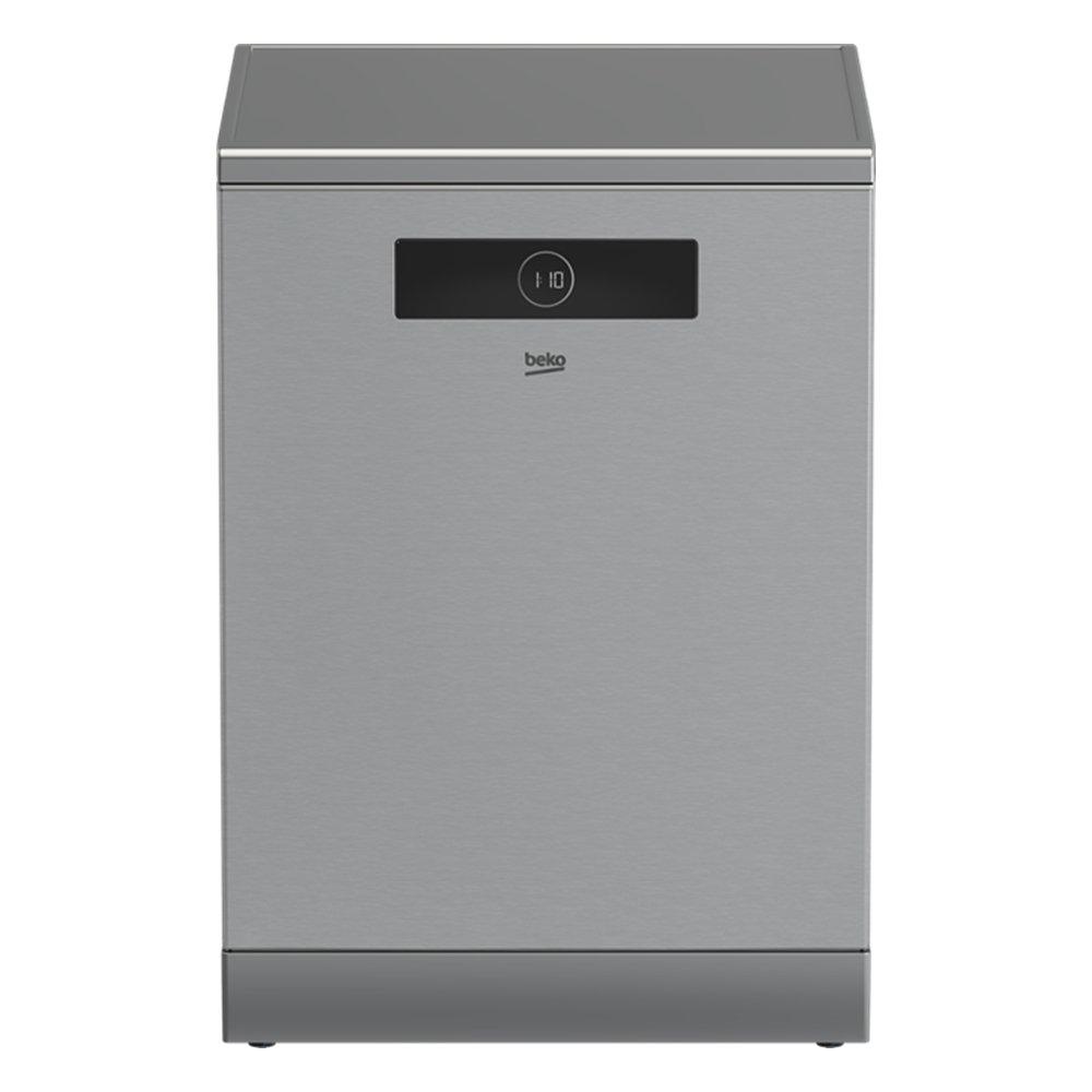 Beko Free Standing Dishwasher, 8 Programmers, 15 Place Settings, BDEN38523XQ - Stainless steel
