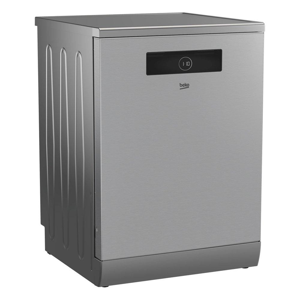 Beko Free Standing Dishwasher, 8 Programmers, 15 Place Settings, BDEN38523XQ - Stainless steel