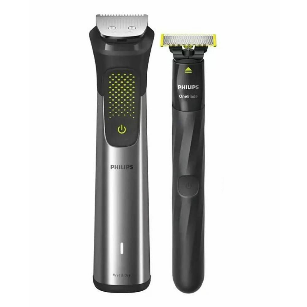 ماكينة التشذيب متعددة الاستخدامات MG9553/15 من فيليبس | مجموعة عناية 20 في 1 لتشذيب الوجه والشعر والجسم |شفرة OneBlade لتصفيف دقيق | 120 دقيقة من الاستخدام اللاسلكي، مقاومة للماء | مع حقيبة سفر